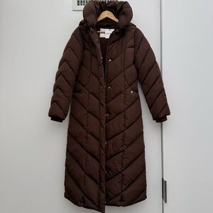 Steve Madden Chocolate Puffer Coat